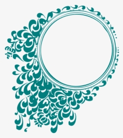 Indian Wedding Frame Png - Blue Circle Design Logo, Transparent Png, Transparent PNG