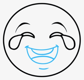 Transparent Laughing Face Clipart Black And White - Laughing Emoji I Can Draw, HD Png Download, Transparent PNG