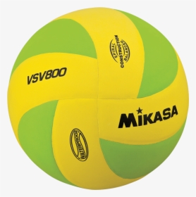 Volleyball Png Green And Yellow, Transparent Png, Transparent PNG