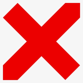 Red, Cross, Mark, Wrong, Incorrect - Transparent Background Wrong Png, Png Download, Transparent PNG