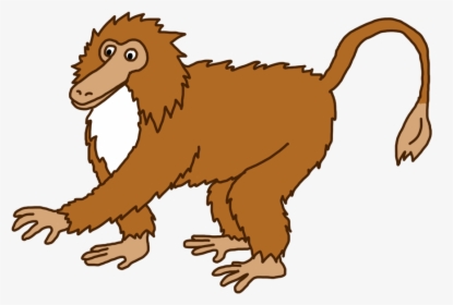 Funny Monkey Png - Hairy Monkey Clipart, Transparent Png, Transparent PNG