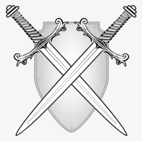 Two Swords Clip Art - Crossed Swords, HD Png Download, Transparent PNG