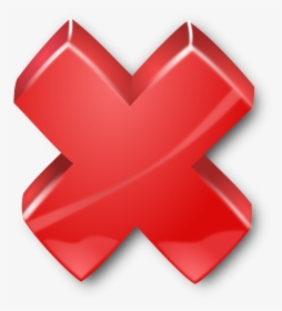 Transparent Png Red X - Red Cross Green Tick, Png Download, Transparent PNG