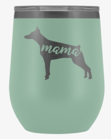 Doberman Pinscher Mama Wine Tumbler With Lid, Dog Mom - Dobermann, HD Png Download, Transparent PNG