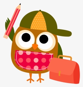 Cute Png Reading - School Owl Clip Art, Transparent Png, Transparent PNG