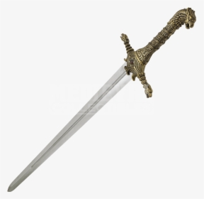 Black And Gold Sword , Png Download - Game Of Thrones Oathkeeper Sword, Transparent Png, Transparent PNG