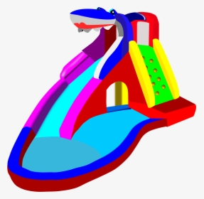 Free To Use & Public Domain Theme Park Clip Art - Inflatable Water Slide Clipart, HD Png Download, Transparent PNG