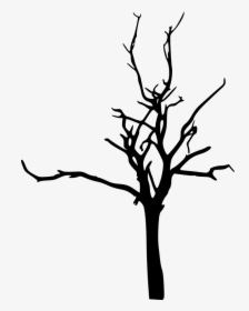 Portable Network Graphics Clip Art Silhouette Tree - Simple Silhouette Of A Tree, HD Png Download, Transparent PNG