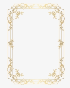 Frame Deco Border Red Gold Free Hd Image Clipart - Art Deco Border Png, Transparent Png, Transparent PNG