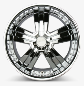 Deluxe C899 Chrome Wheels & Rims - Chrome Black Wheels Png, Transparent Png, Transparent PNG