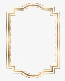 Card Borders Png - Gold Frame Rectangle Png, Transparent Png, Transparent PNG
