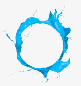 Jpg Royalty Free Circle Paint Blue Clip Art - Circle Paint Splash Png, Transparent Png, Transparent PNG