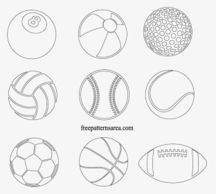 Printable Sports Ball Templates, HD Png Download, Transparent PNG