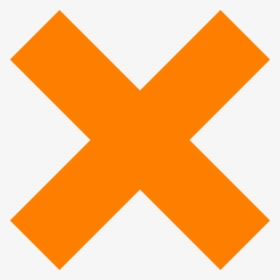 Transparent Cross Cliparts - Orange X Icon Png, Png Download, Transparent PNG