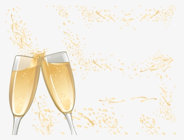 Champagne Glass Yellow - Champagne Glasses Celebration Transparent, HD Png Download, Transparent PNG