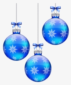 Blue Christmas Clip Art - Transparent Christmas Ball Blue Png, Png Download, Transparent PNG