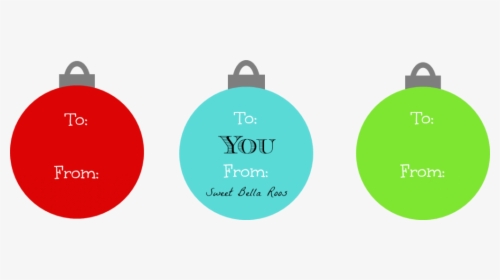 Transparent Gift Tag Template Png - Printable Ornament Gift Tags, Png Download, Transparent PNG