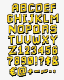 Clip Art Led Font Show Your - Transparent Pixel Alphabet Alphabet Png, Png Download, Transparent PNG