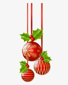 Ornaments Christmas Border, Red Christmas, Red Ornaments, - Transparent ...