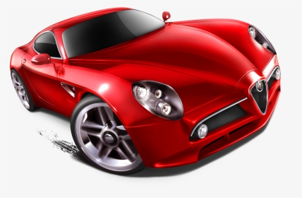 Alfa Romeo Png Red Hot Wheel Car - Red Hot Wheel Car, Transparent Png, Transparent PNG