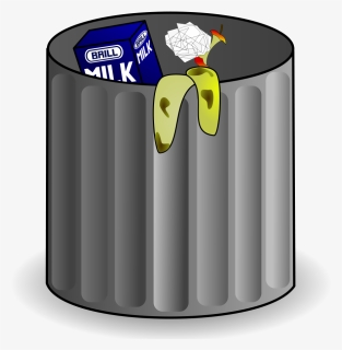 Clip Art Trashcan Vector Free - Garbage Can Clipart Png, Transparent Png, Transparent PNG