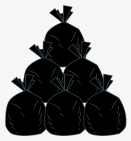 Vector Freeuse Stock Garbage Bags Clipart - Trash Bag Emoji, HD Png Download, Transparent PNG
