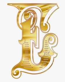 Letter Capital Alphabet Gold, HD Png Download, Transparent PNG