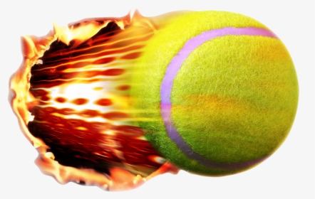 Tennis Ball Png - Cricket Ball On Fire, Transparent Png, Transparent PNG