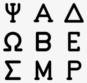 Greek Symbols - Greek Alphabet Icon, HD Png Download, Transparent PNG