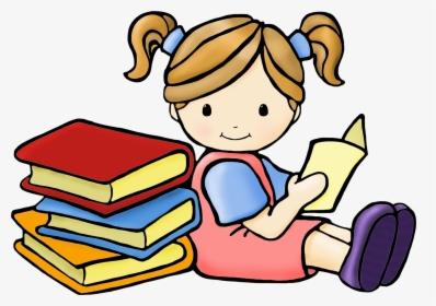Reading Kids Clipart - Kids Reading Clipart, HD Png Download, Transparent PNG