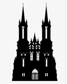 Gothic Castle Silhouette, HD Png Download, Transparent PNG