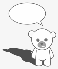 Cute Teddy Bear Black White Line Art Coloring Book - Coloring Book, HD Png Download, Transparent PNG