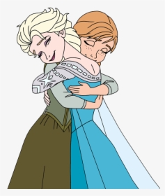 Frozen Clip Art Disney Clip Art Galore - Disney Anna And Elsa Hugging, HD Png Download, Transparent PNG