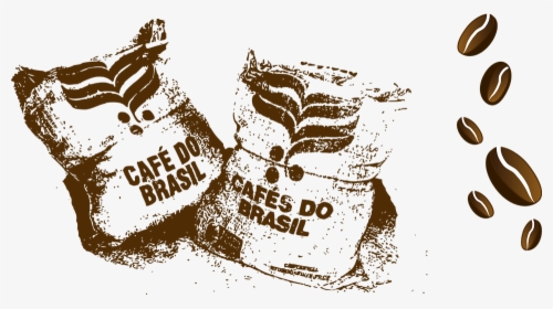 Coffee, Coffee Beans, Breakfast, Cafe, Bags - Coffee Beans Illustration Png, Transparent Png, Transparent PNG