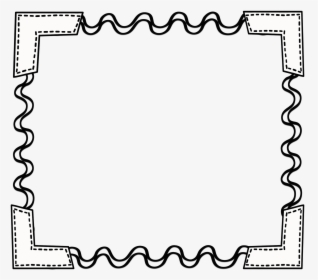 Black White Scribbleframe Png - School Borders Clipart Black And White, Transparent Png, Transparent PNG