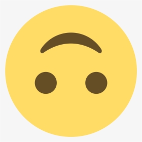 Happy Face Emoji Png Upside Down Emoji Discord - Upside Down Smile Discord Emoji, Transparent Png, Transparent PNG