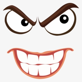 Smiley, Anger, Emoji, Emoticon, Criminal, Evil, Face - Face Clipart Transparent, HD Png Download, Transparent PNG