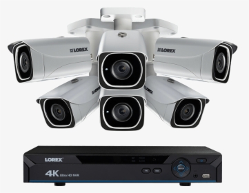 Ip Camera System With 6 Ultra Hd 4k Security Cameras - Lorex Security Cameras, HD Png Download, Transparent PNG