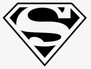 Superman Logo Png Hd Transparent Background - Superman Logo Black And White, Png Download, Transparent PNG