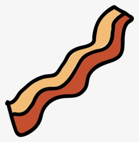 Bacon Meat Barbecue Clip Art - Transparent Background Bacon Clipart, HD Png Download, Transparent PNG