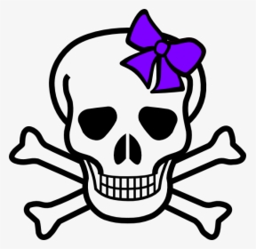 Cute Skeleton Clipart - Skull And Crossbones, HD Png Download, Transparent PNG