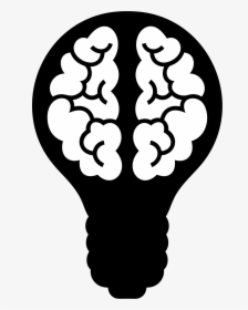 Brain Light Bulb Clip Arts - Light Bulb Brain Icon, HD Png Download, Transparent PNG