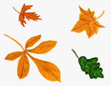 Watercolor Leaf Png -leaves, Autumn, Watercolor, Isolated,, Transparent Png, Transparent PNG