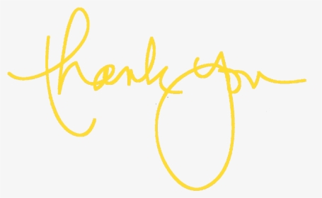 Yellow Thank You Png , Png Download, Transparent Png, Transparent PNG