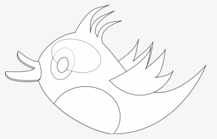 Peace Peace Dove Twitter Bird 34 Black White Line Art, HD Png Download, Transparent PNG