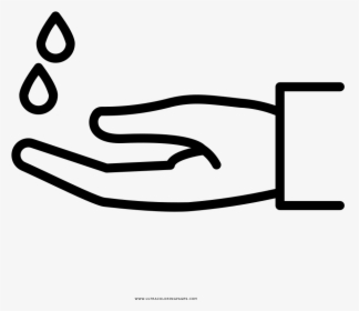 Washing Hands Coloring Page, HD Png Download, Transparent PNG