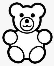 Out Line Of A Bear To Colour, HD Png Download, Transparent PNG