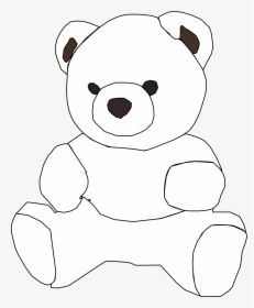 Free Bear Png Black And White, Transparent Png, Transparent PNG