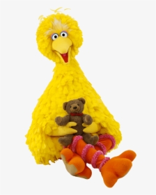 Sesame Street Big Bird With Teddybear, HD Png Download, Transparent PNG