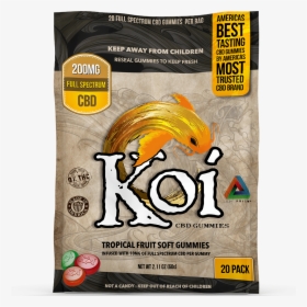 Koi Tropical Fruit Soft Cbd Gummies 200mg, HD Png Download, Transparent PNG